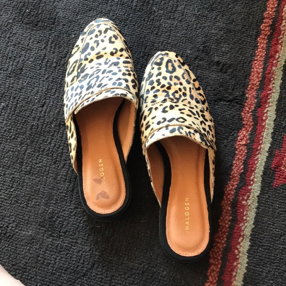 leopard mules nordstrom